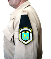 Быстросъемный шеврон для охранника с вашим логотипом